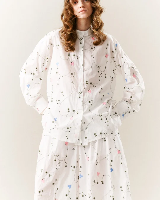 Сорочка Ivory Bloom Embroidered Shirt