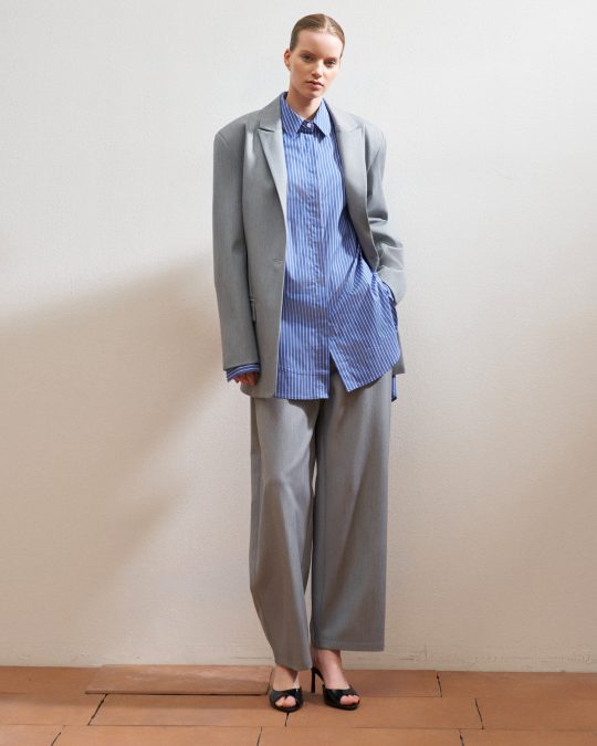 Сорочка Blue Stripe Oversized Shirt